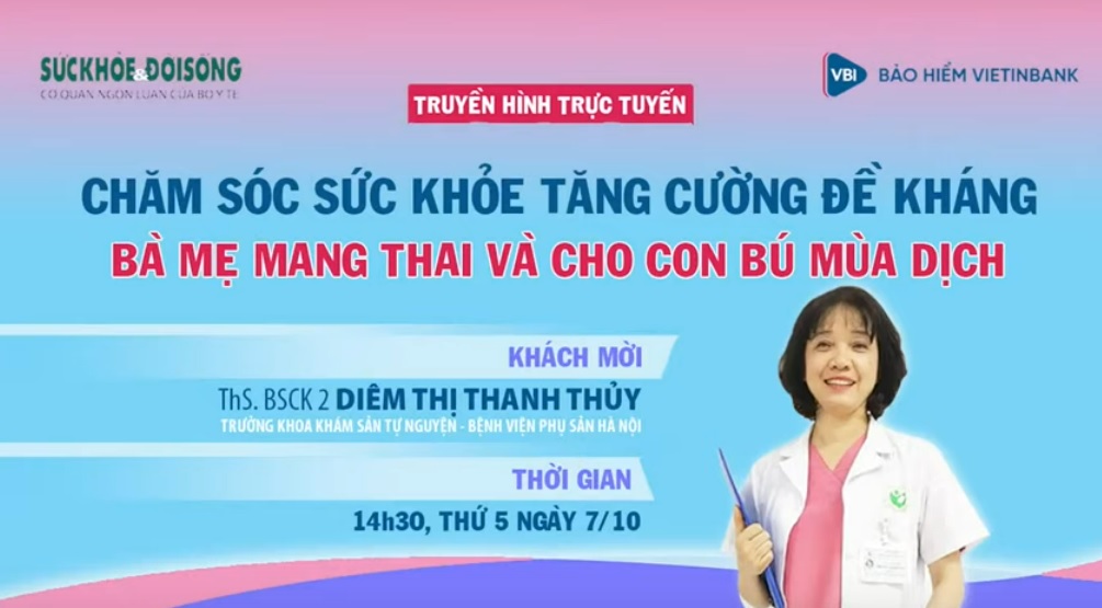 Chăm sóc sức khỏe, tăng cường đề kháng bà mẹ mang thai và cho con bú mùa dịch
